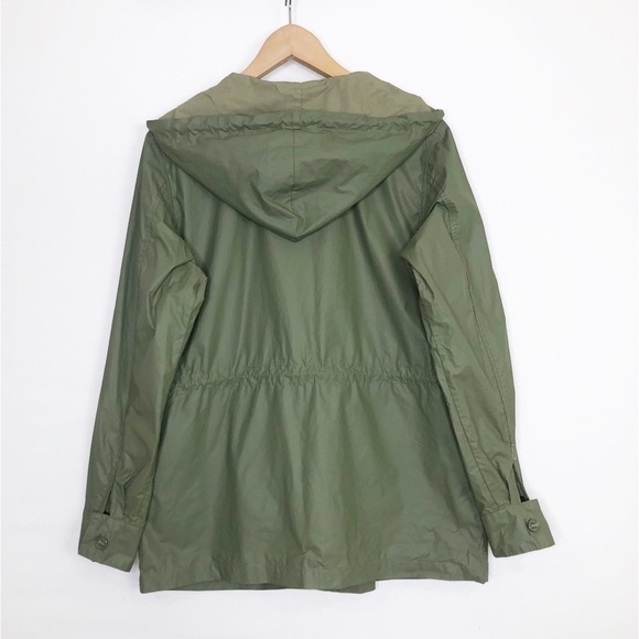 Current / Elliot Army green the boyfriend, windbreaker, hooded utility jacket - Picture 3 of 15
